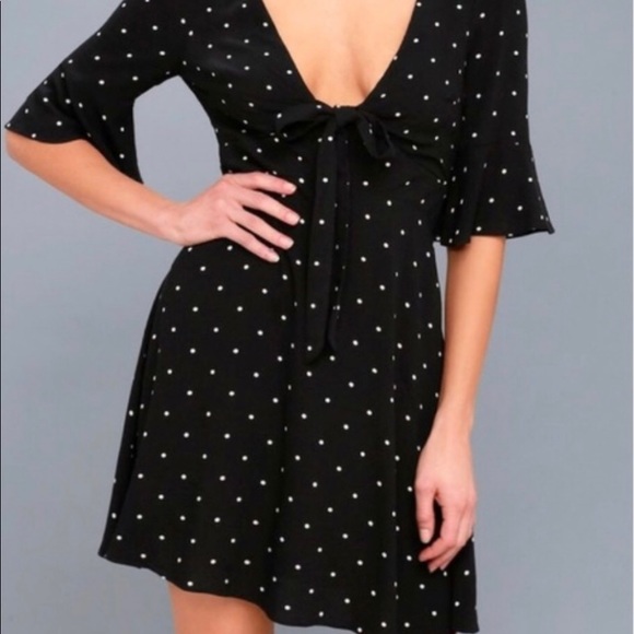 Polka Dot Mini Dress - Picture 1 of 4